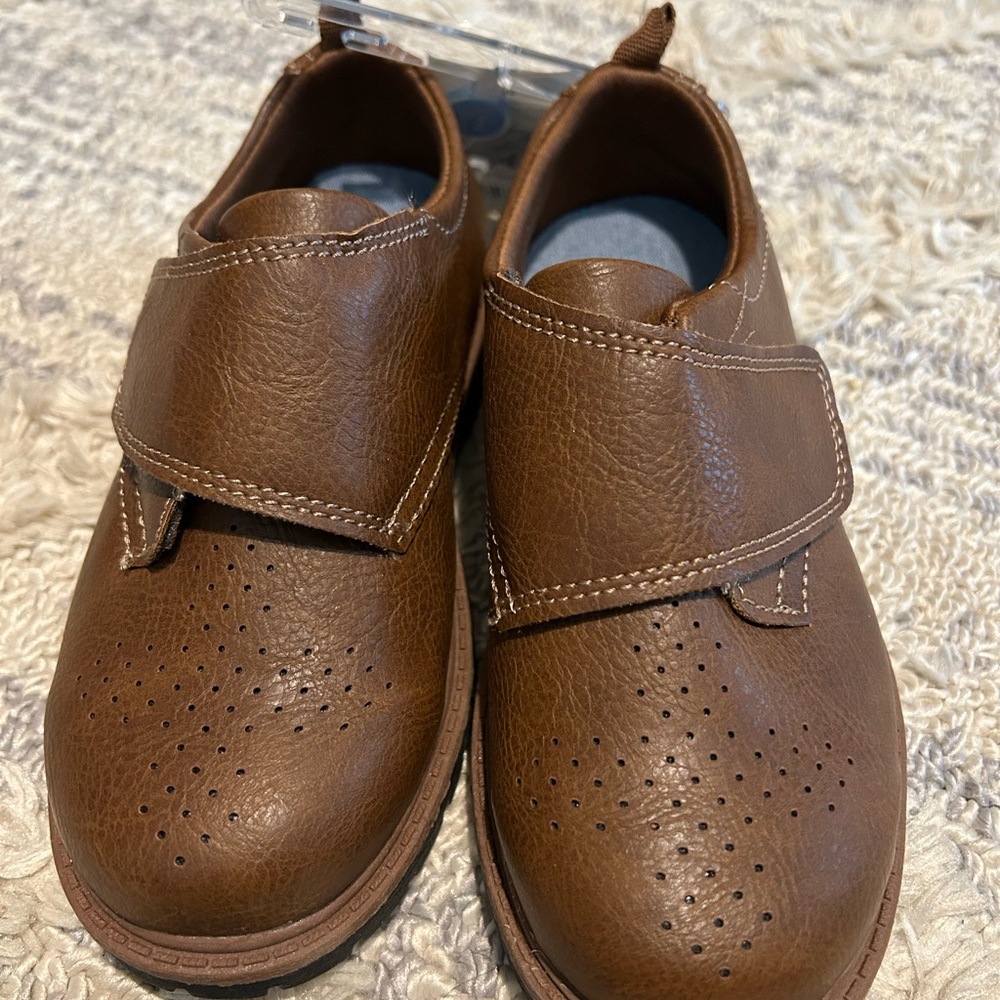 Carter's Brown Dress Shoes Moccasin Style